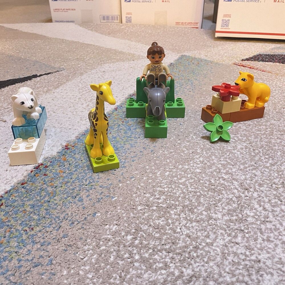 LEGO DUPLO 4962 Baby Zoo Complete Set Animals Figures No Instructions 2005